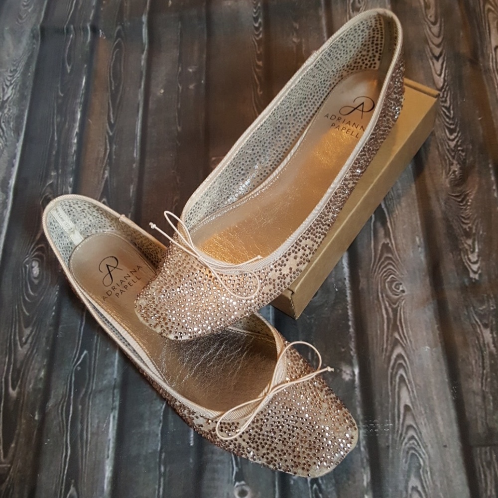 ADRIANNA PAPELL SHIMMERY FLATS